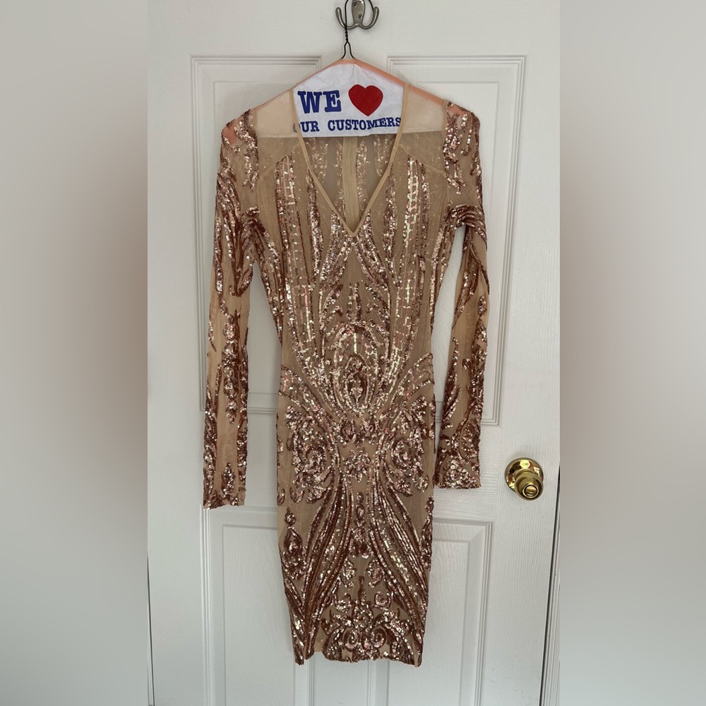 Fashion nova midi sequins dress